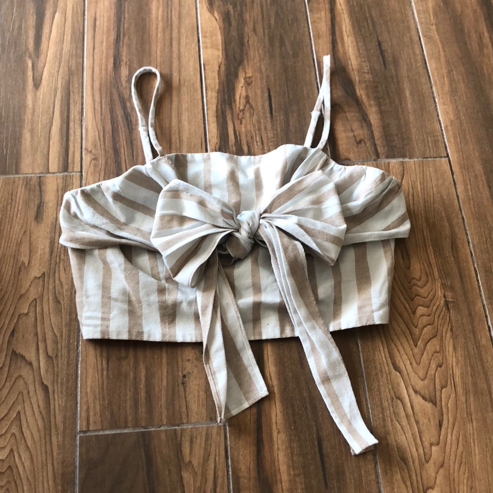 Boho Front Tie Crop Top